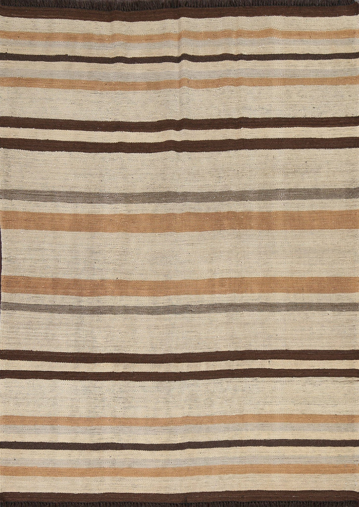 Natural Dye Kilim Oriental Area Rug 5x6