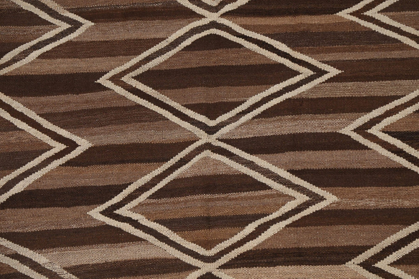 Natural Dye Geometric Kilim Oriental Area Rug 5x6