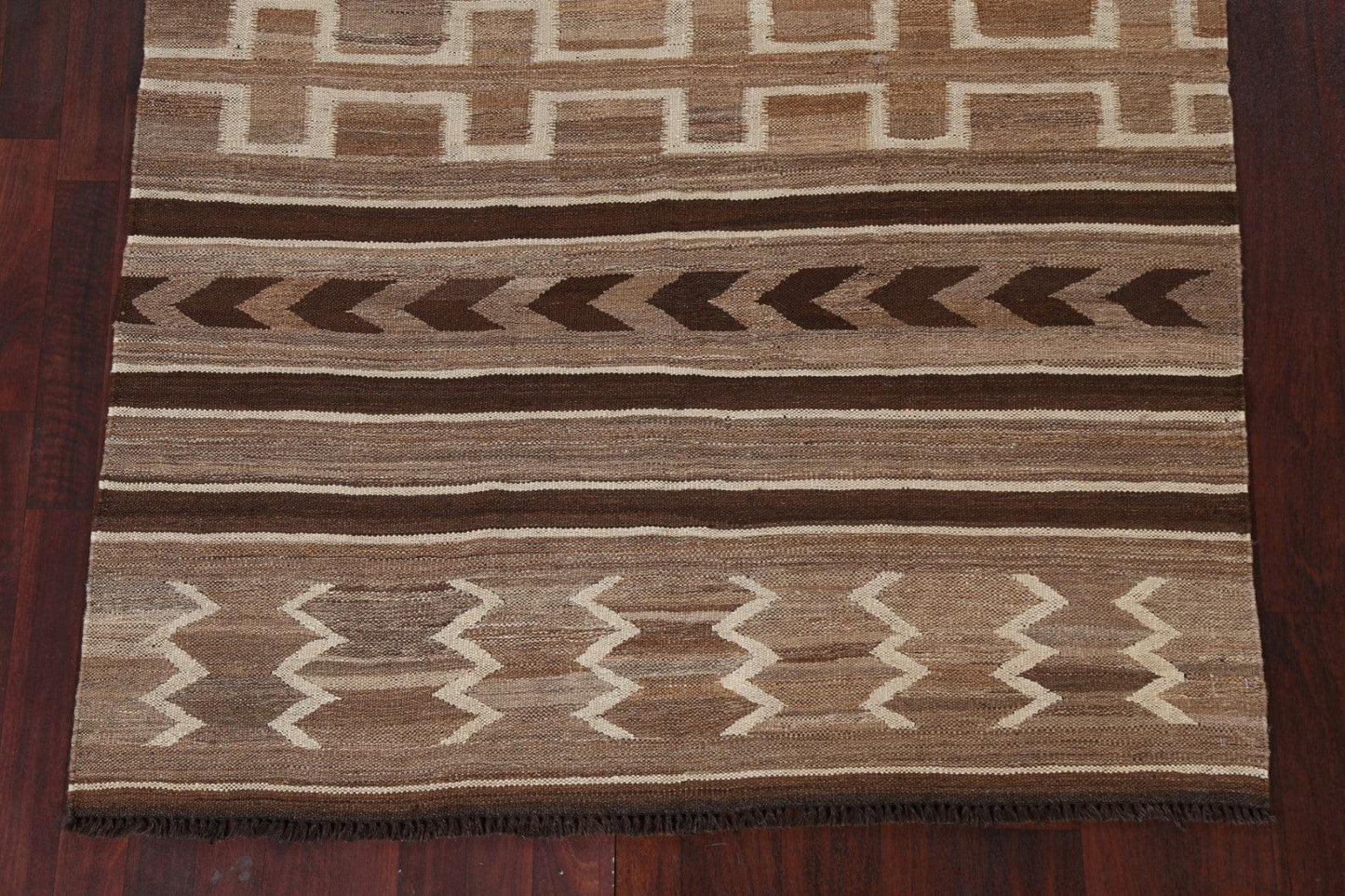 Natural Dye Tribal Kilim Oriental Area Rug 5x7