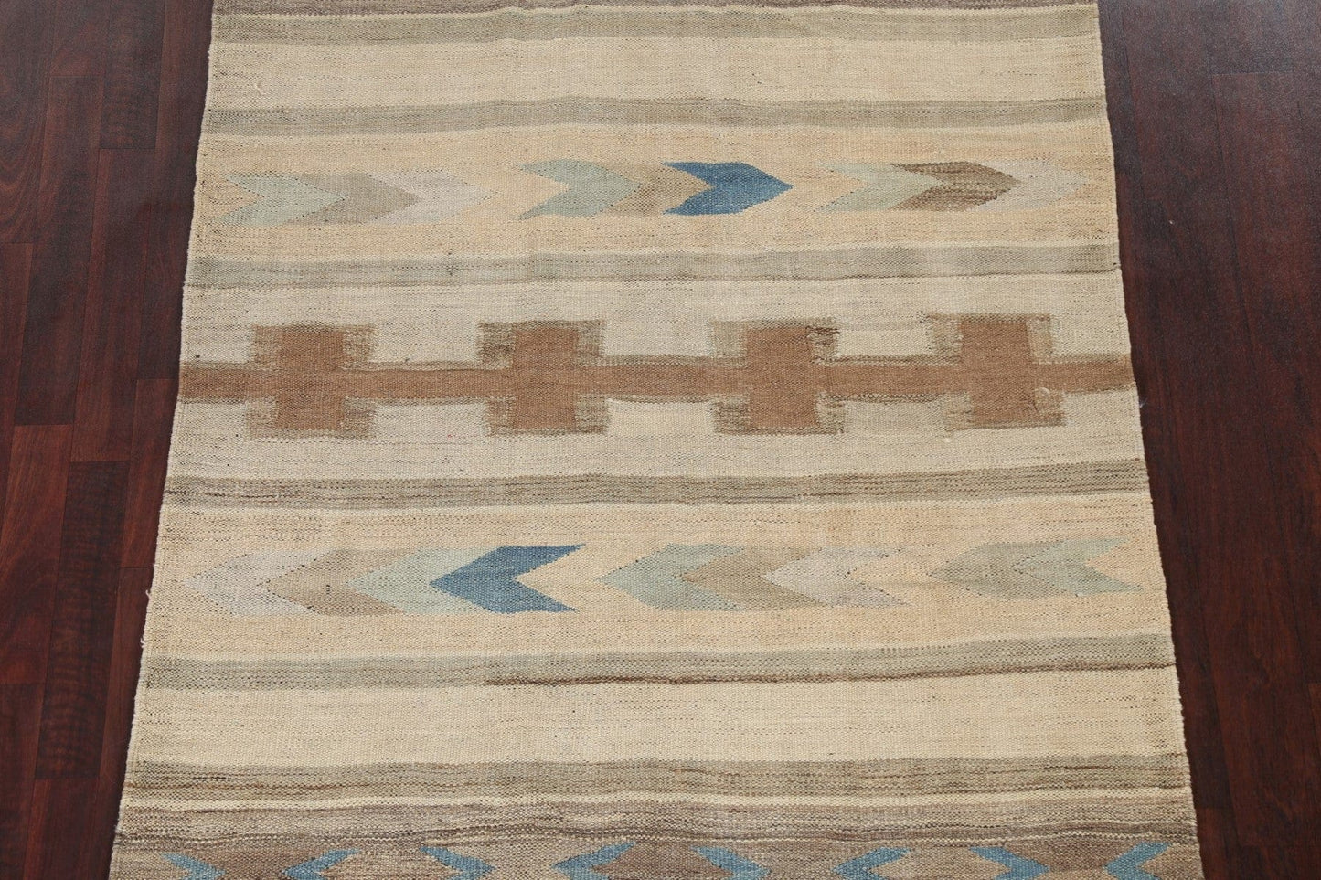 Natural Dye Tribal Kilim Oriental Area Rug 5x7