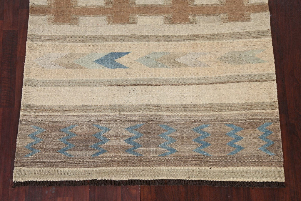 Natural Dye Tribal Kilim Oriental Area Rug 5x7