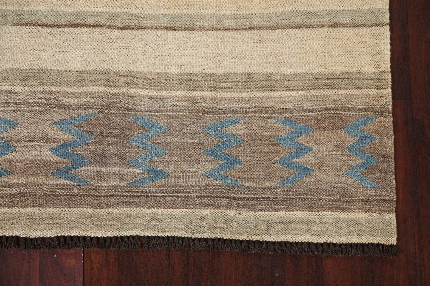 Natural Dye Tribal Kilim Oriental Area Rug 5x7