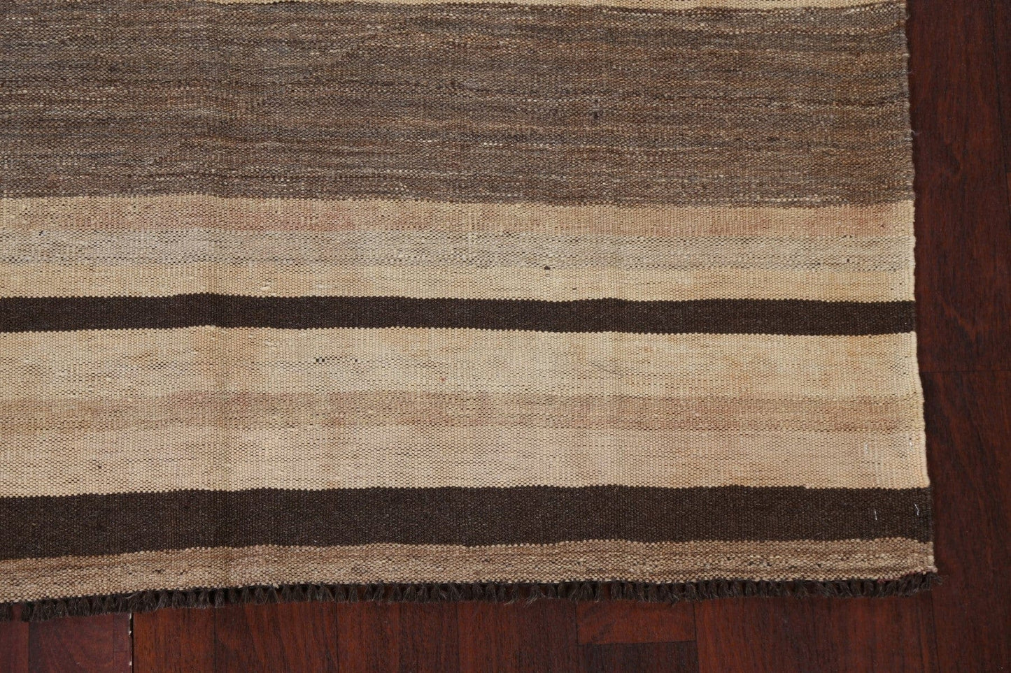 Natural Dye Striped Kilim Oriental Rug 5x7