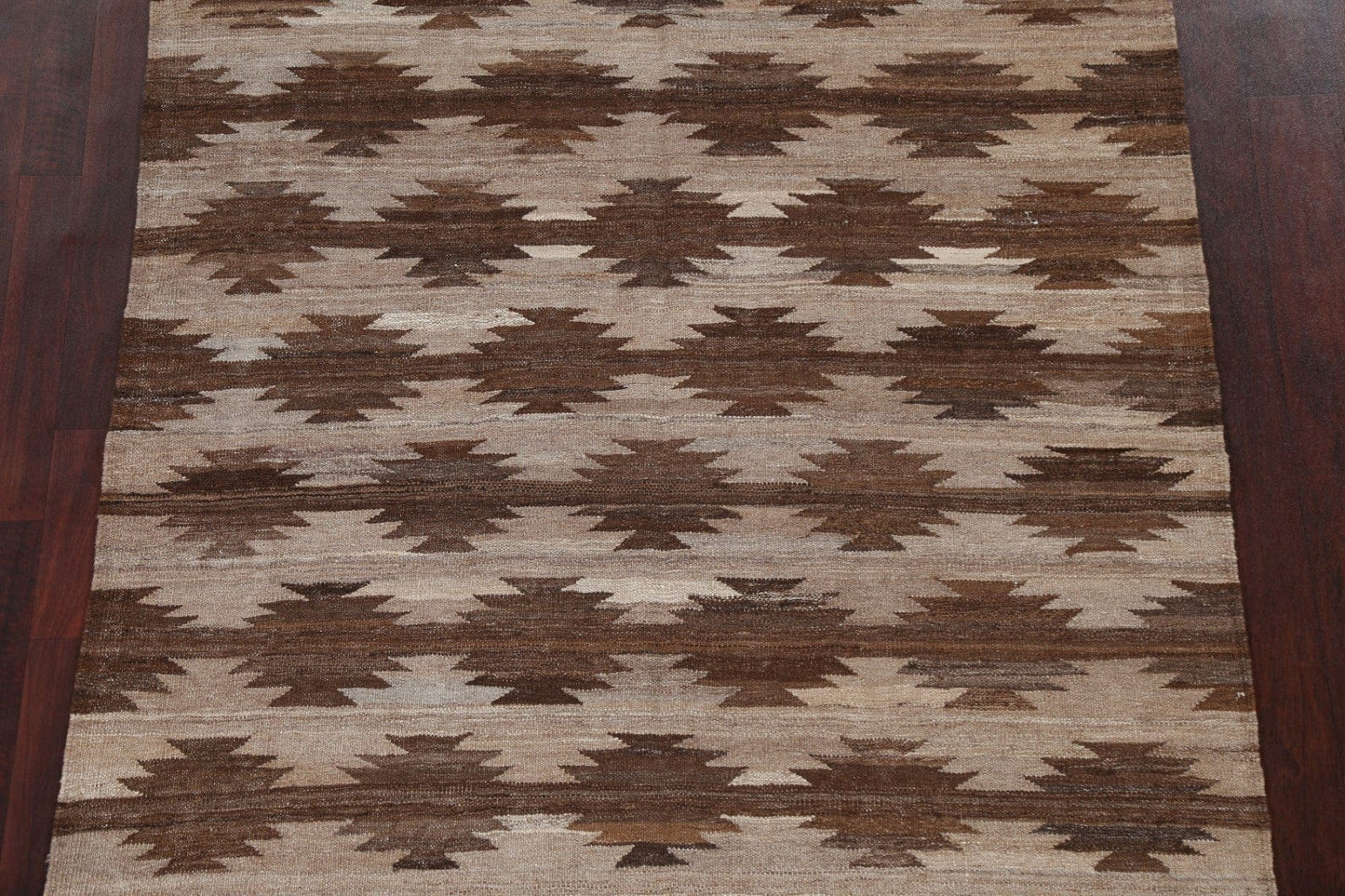 Natural Dye Geometric Kilim Oriental Rug 5x7