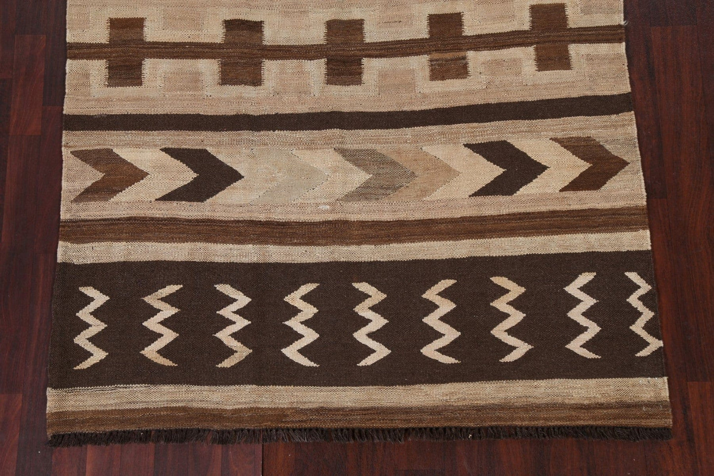 Natural Dye Tribal Kilim Oriental Area Rug 5x7