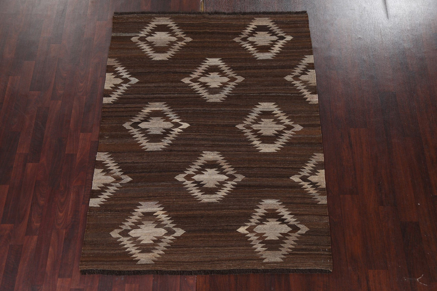 Natural Dye Kilim Oriental Area Rug 5x7