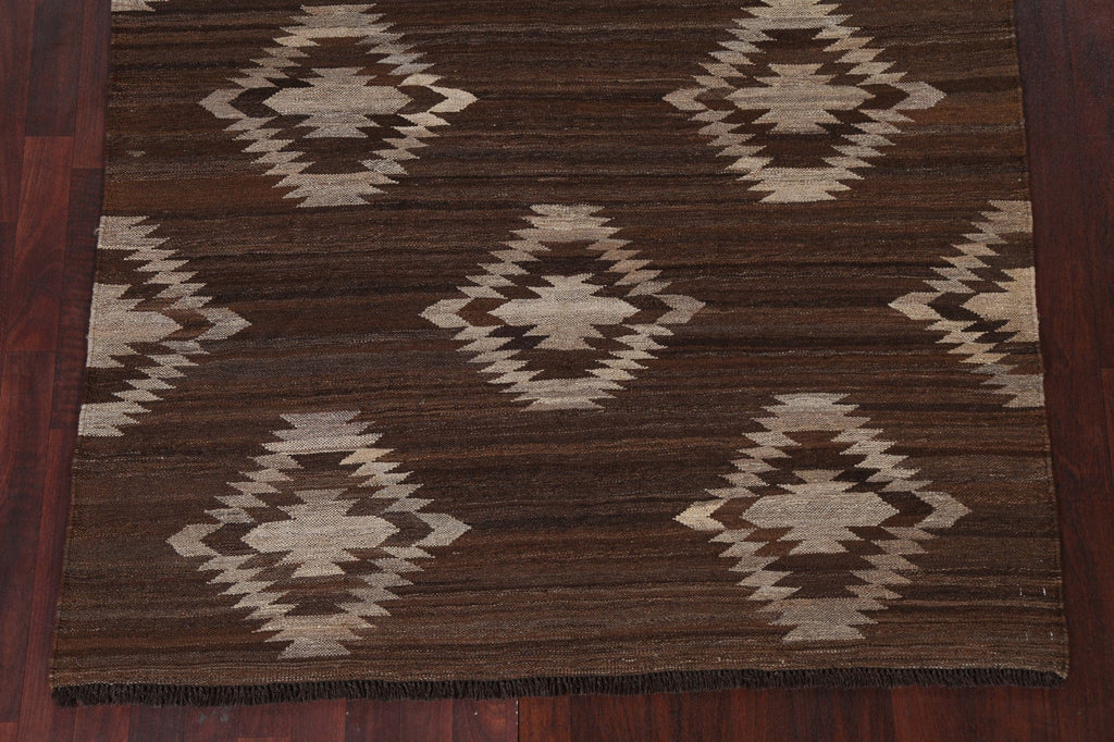 Natural Dye Kilim Oriental Area Rug 5x7