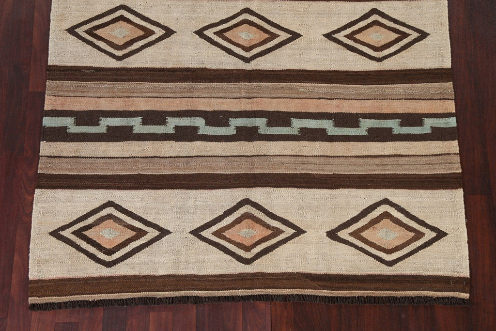 Natural Dye Kilim Oriental Area Rug 5x7