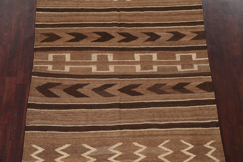 Natural Dye Tribal Kilim Oriental Area Rug 5x7