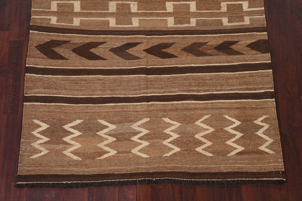 Natural Dye Tribal Kilim Oriental Area Rug 5x7