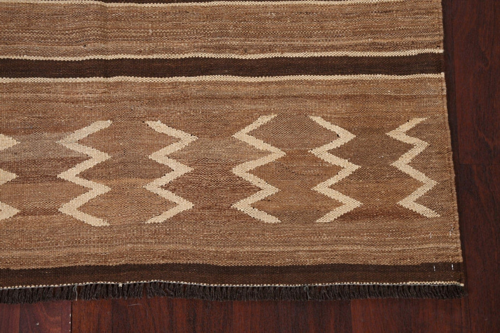 Natural Dye Tribal Kilim Oriental Area Rug 5x7