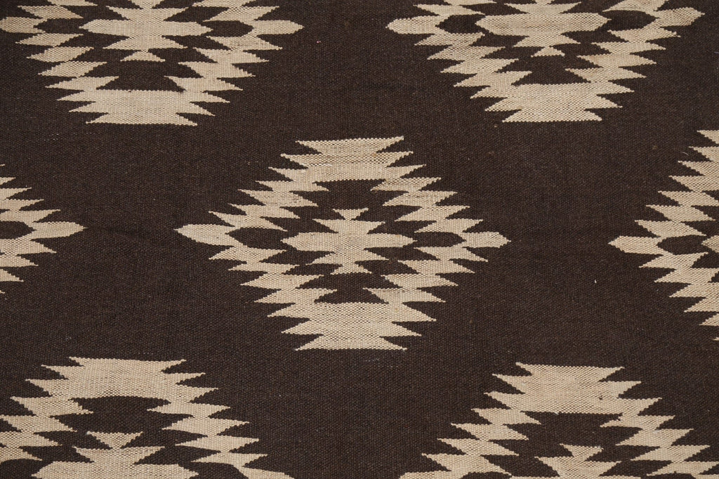 Natural Dye Geometric Kilim Oriental Rug 5x7