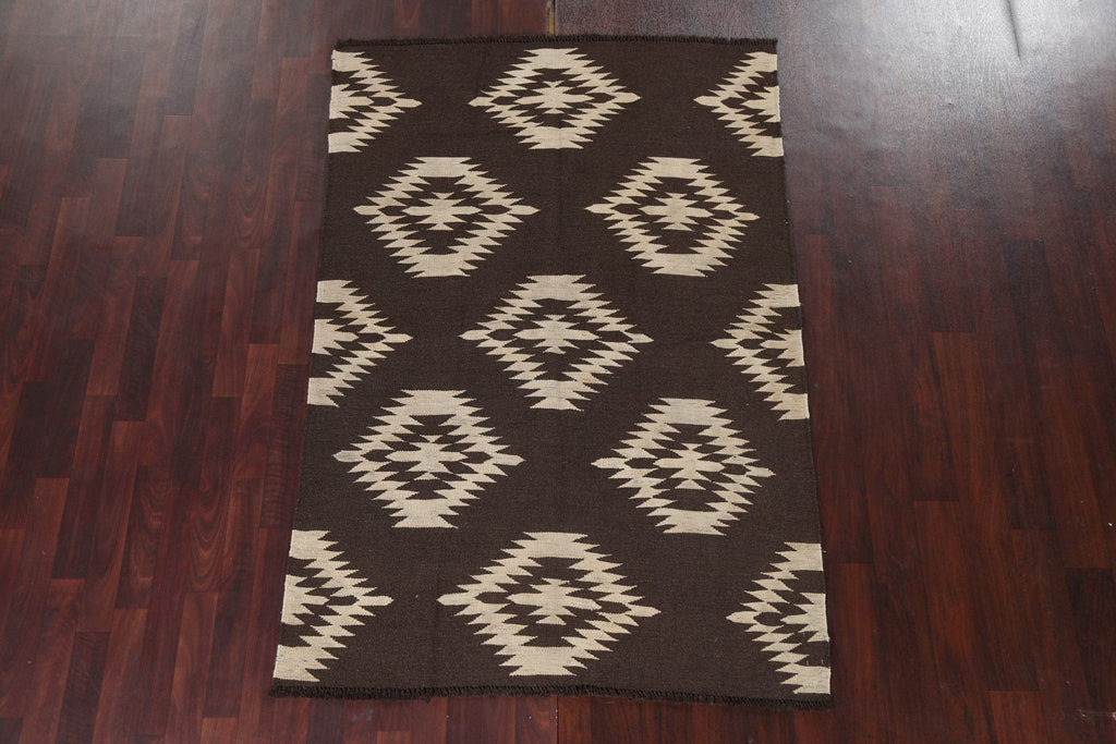 Natural Dye Kilim Oriental Handmade Rug 5x7