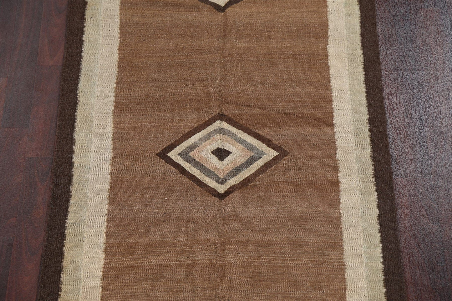 Natural Dye Kilim Oriental Runner Rug 3x13