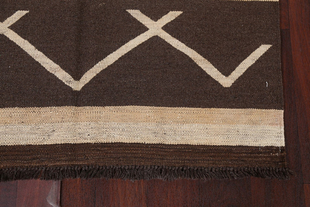 Natural Dye Kilim Oriental Runner Rug 3x13