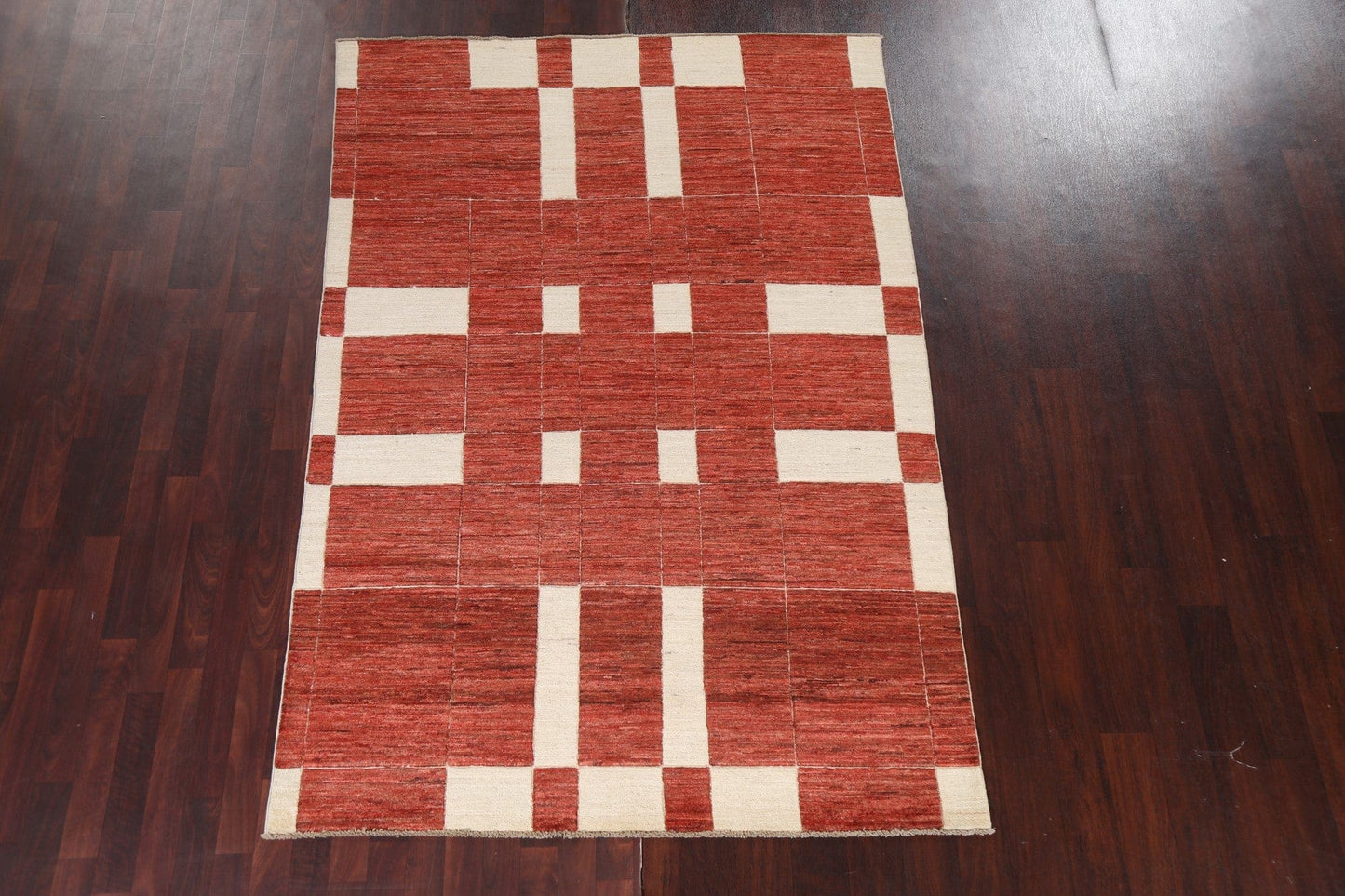 Geometric Wool Gabbeh Kashkoli Oriental Rug 5x8