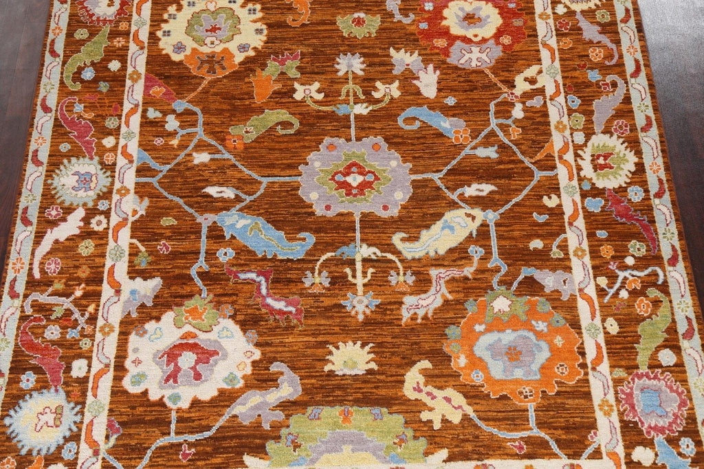 Vegetable Dye Oushak Turkish Area Rug 8x10