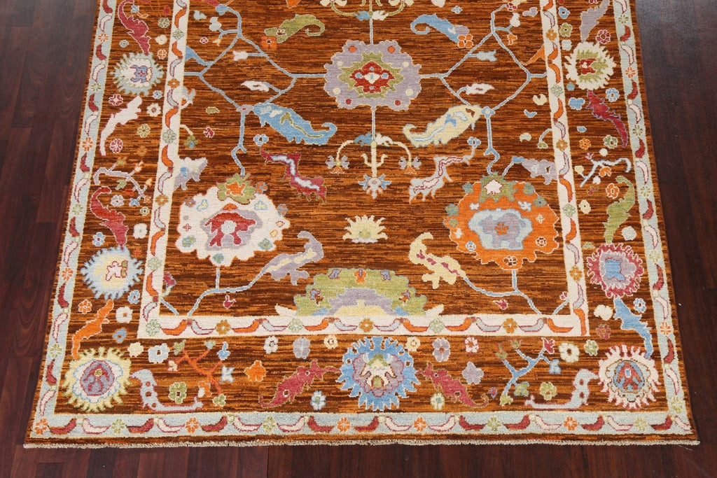 Vegetable Dye Oushak Turkish Area Rug 8x10