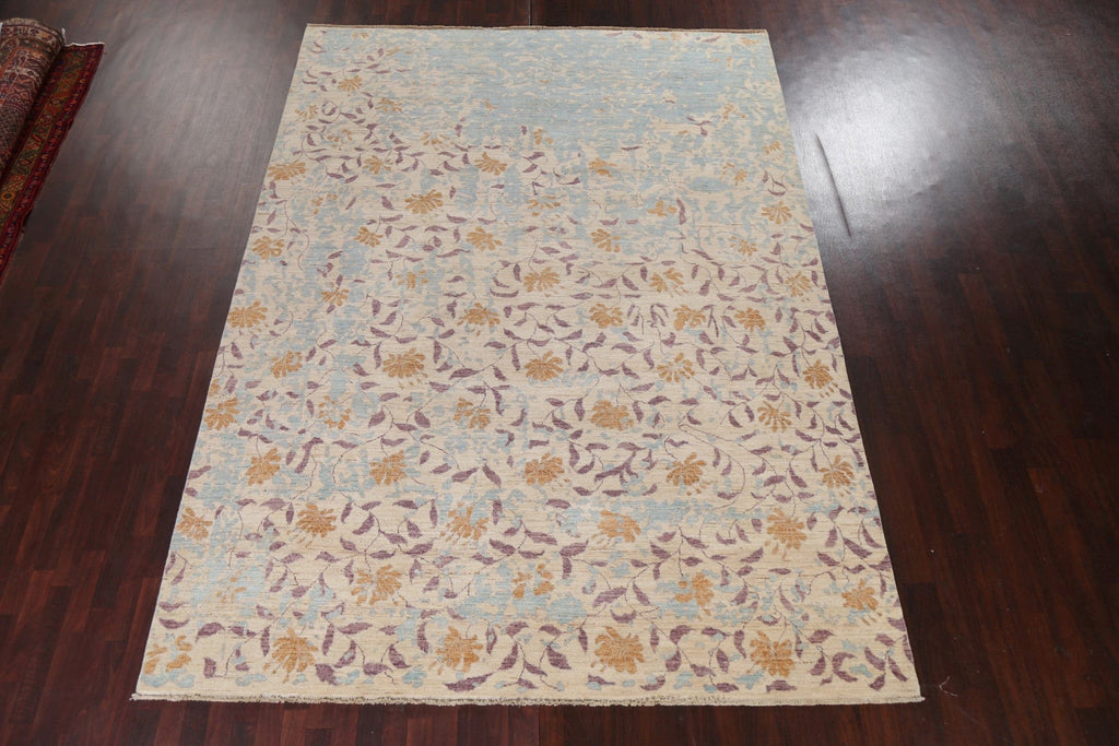 Vegetable Dye Abstract Oriental Area Rug 9x12