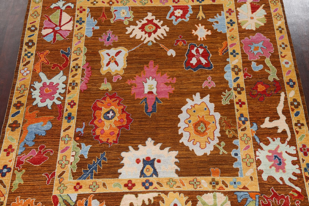 Vegetable Dye Oushak Turkish Area Rug 8x10