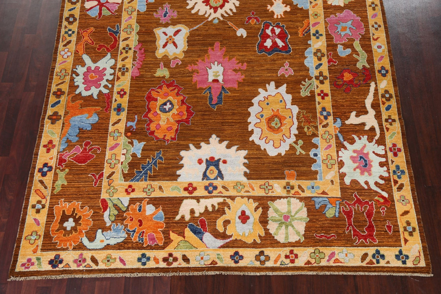 Vegetable Dye Oushak Turkish Area Rug 8x10