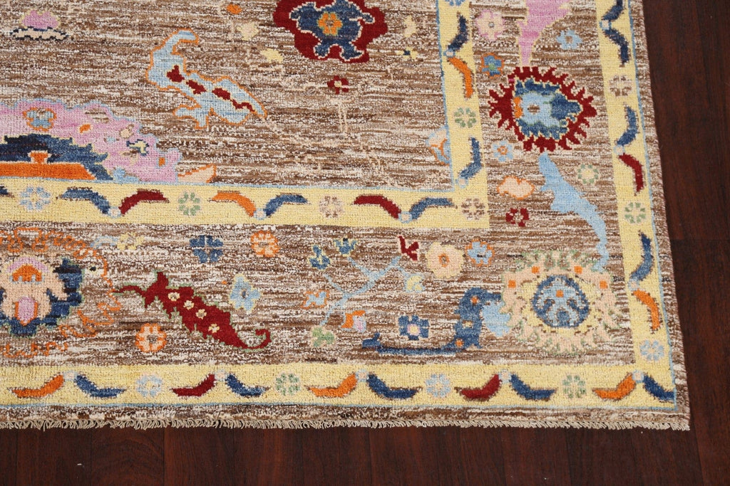 Vegetable Dye Oushak Turkish Wool Rug 8x10