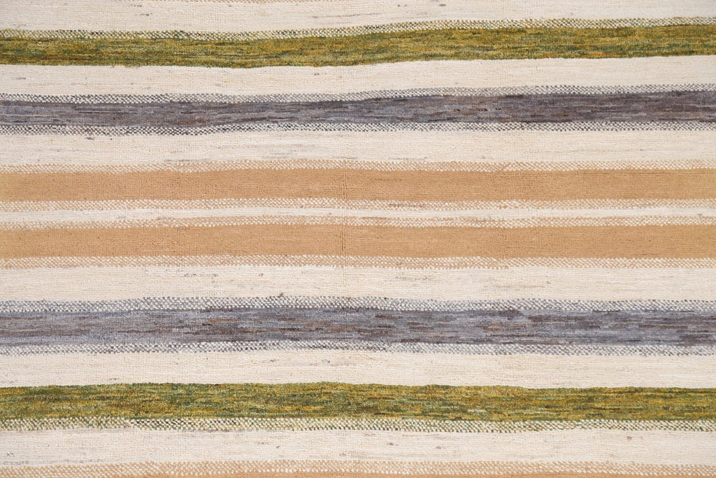 Striped Gabbeh Kashkoli Oriental Area Rug 5x8