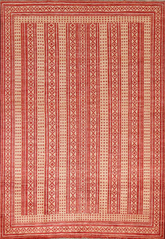 Handmade Wool Gabbeh Kashkoli Oriental Area Rug 6x8