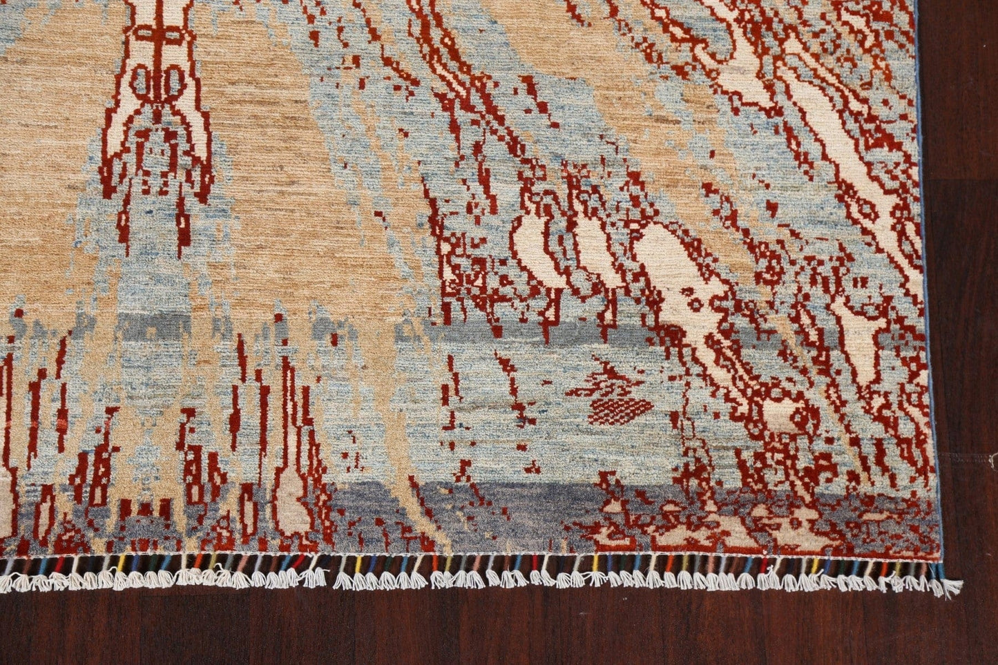 Handmade Wool Abstract Oriental Area Rug 6x9