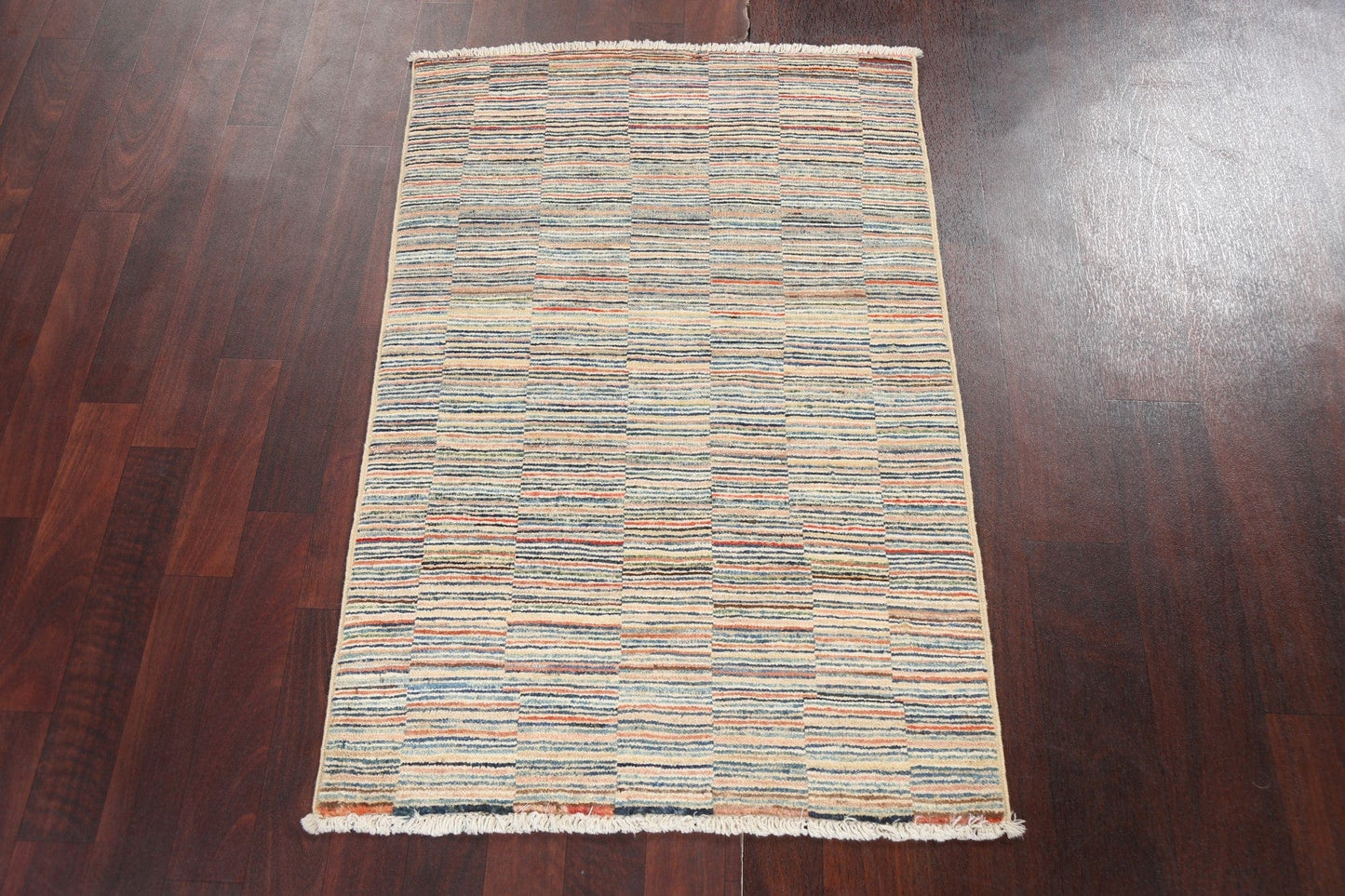 Handmade Gabbeh Kashkoli Oriental Wool Rug 2x4