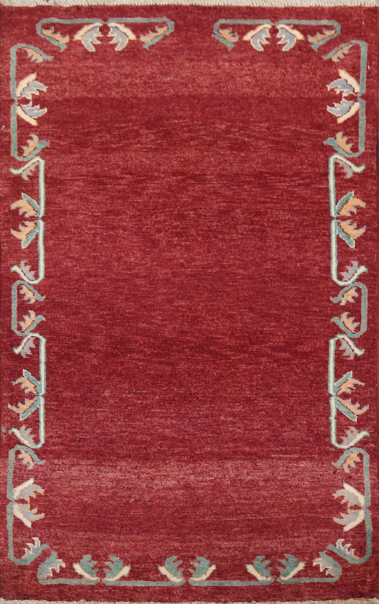 Handmade Gabbeh Kashkoli Oriental Rug 3x4