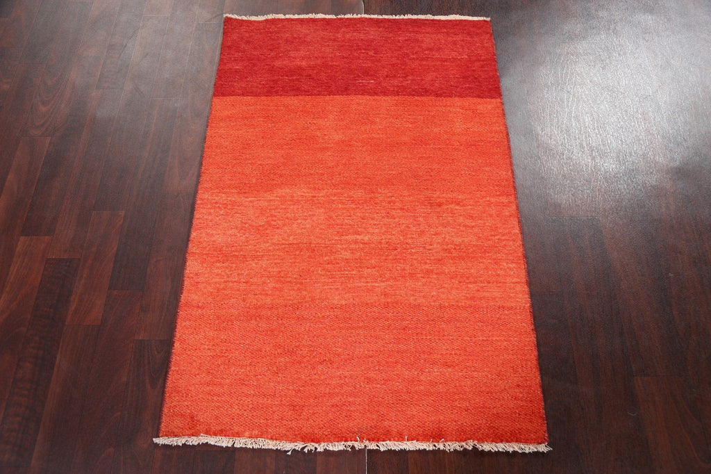 Handmade Gabbeh Kashkoli Oriental Wool Rug 3x4