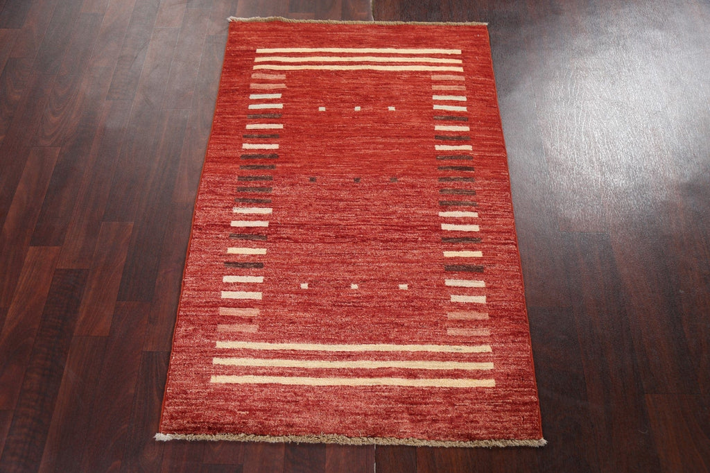 Geometric Gabbeh Kashkoli Oriental Handmade Rug 3x4