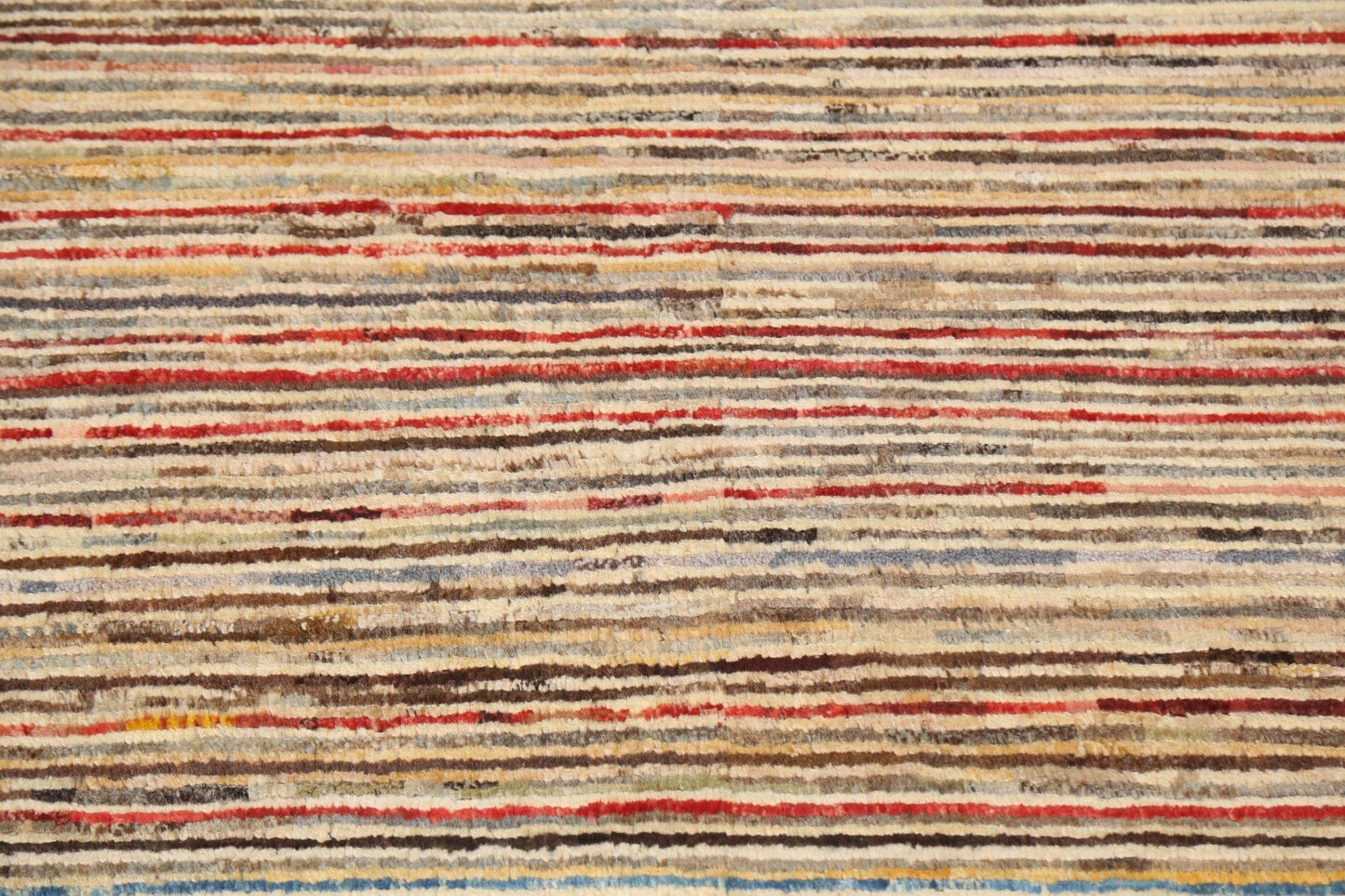 Striped Gabbeh Kashkoli Oriental Wool Rug 3x4