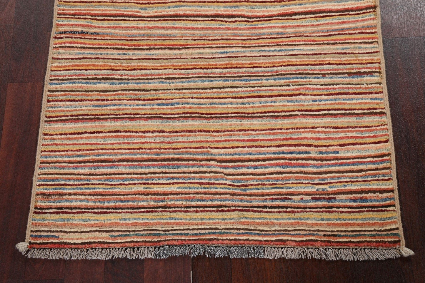 Handmade Gabbeh Kashkoli Oriental Wool Rug 3x4