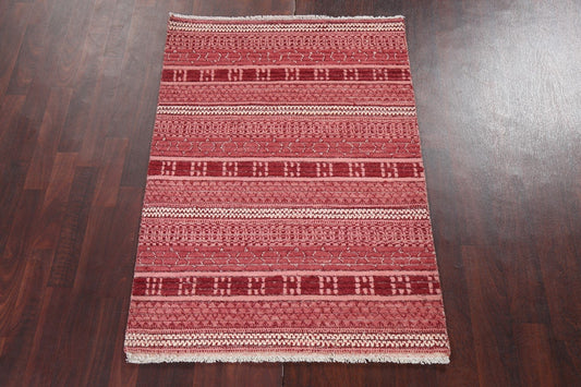 Handmade Gabbeh Kashkoli Oriental Wool Rug 3x5