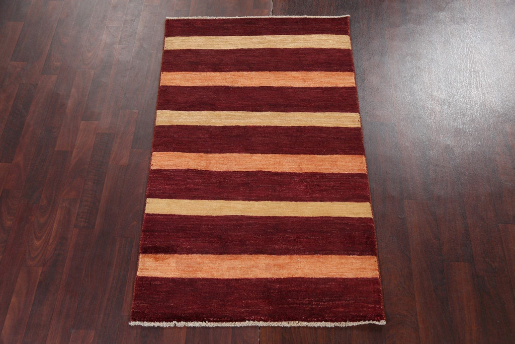 Striped Gabbeh Kashkoli Oriental Rug 3x5