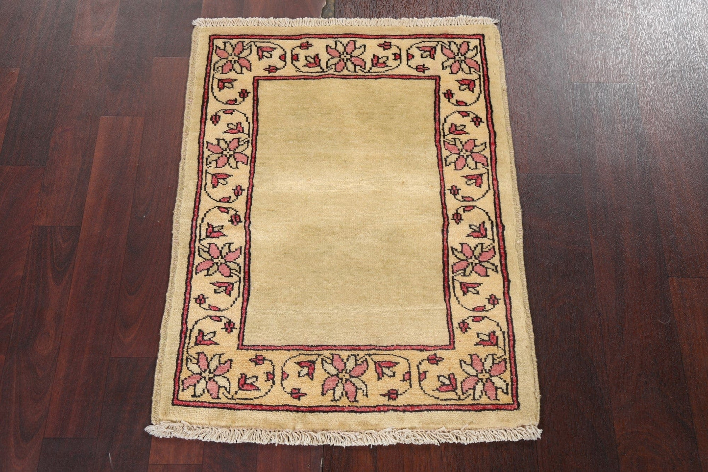 Handmade Gabbeh Kashkoli Oriental Wool Rug 2x3