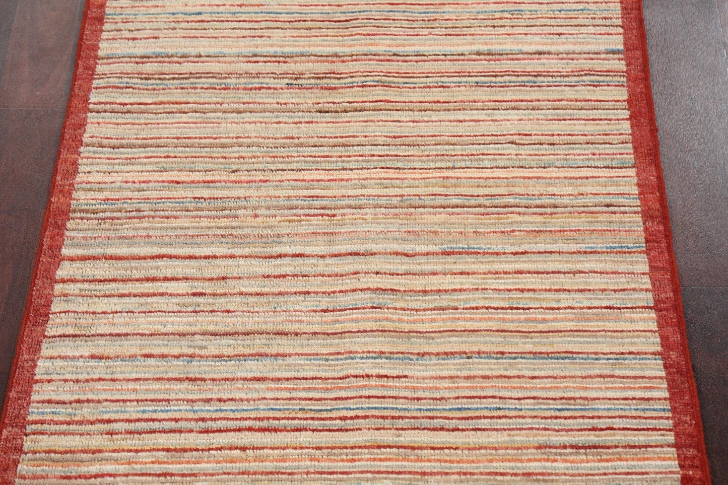 Striped Gabbeh Kashkoli Oriental Wool Rug 3x4