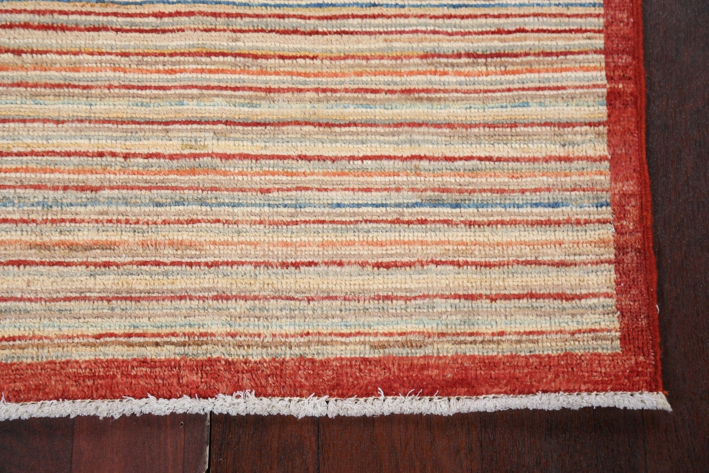 Striped Gabbeh Kashkoli Oriental Wool Rug 3x4