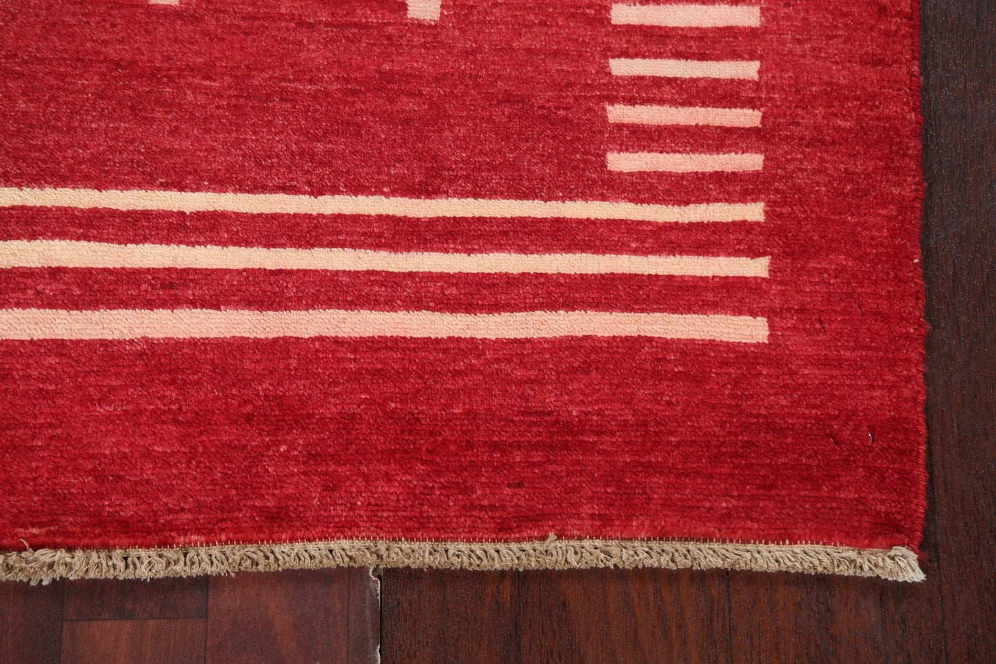 Red Wool Gabbeh Kashkoli Oriental Handmade Rug 3x4