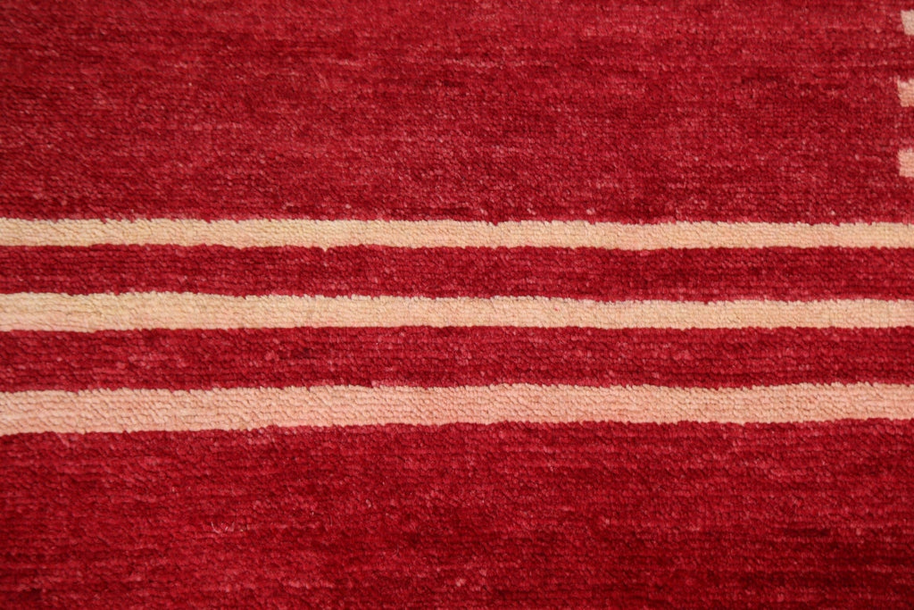 Red Wool Gabbeh Kashkoli Oriental Handmade Rug 3x4