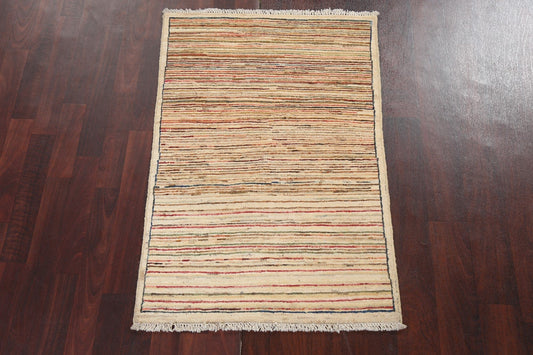 Handmade Gabbeh Kashkoli Oriental Rug 3x4