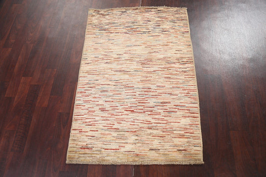 Striped Gabbeh Kashkoli Oriental Handmade Rug 3x4