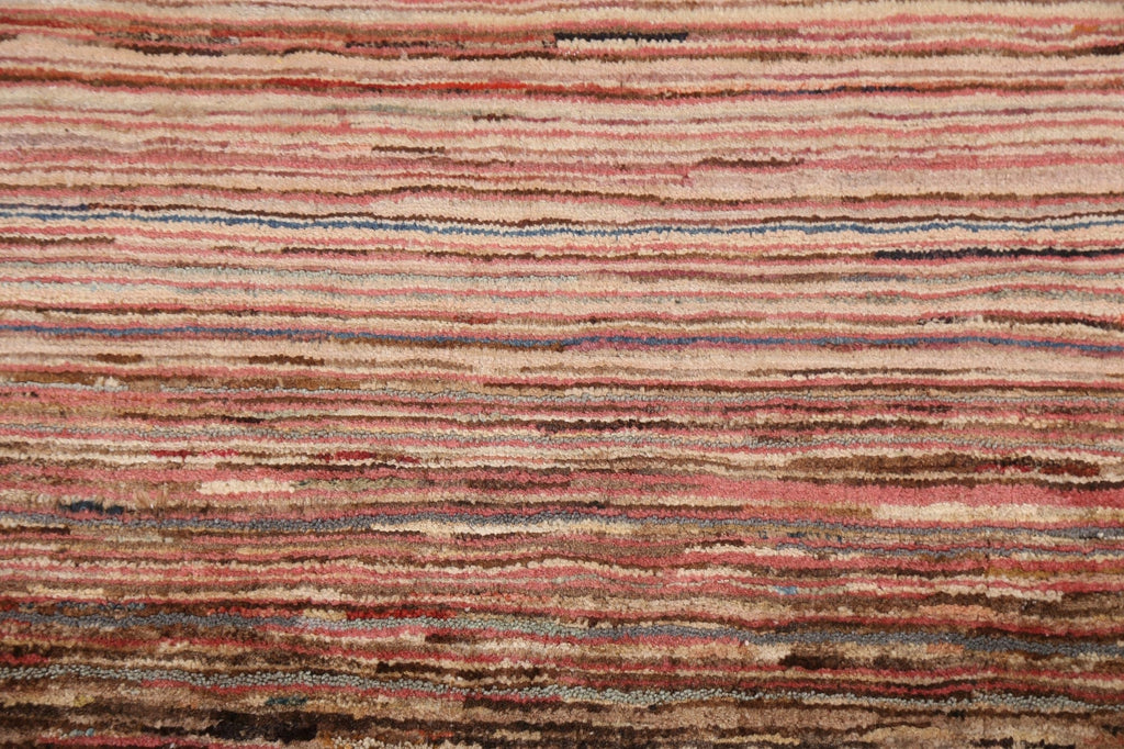 Striped Wool Gabbeh Kashkoli Oriental Rug 3x4