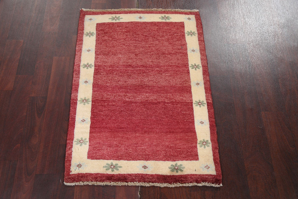 Handmade Wool Gabbeh Kashkoli Oriental Rug 2x3