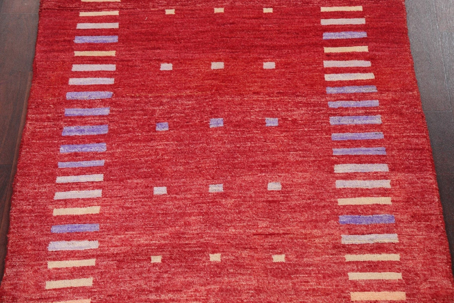 Red Gabbeh Kashkoli Oriental Handmade Rug 3x4