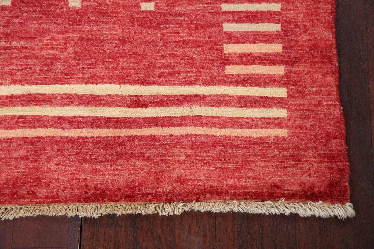 Red Gabbeh Kashkoli Oriental Handmade Rug 3x4