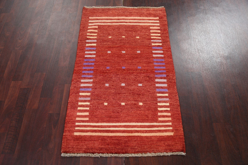 Handmade Gabbeh Kashkoli Oriental Rug 3x4