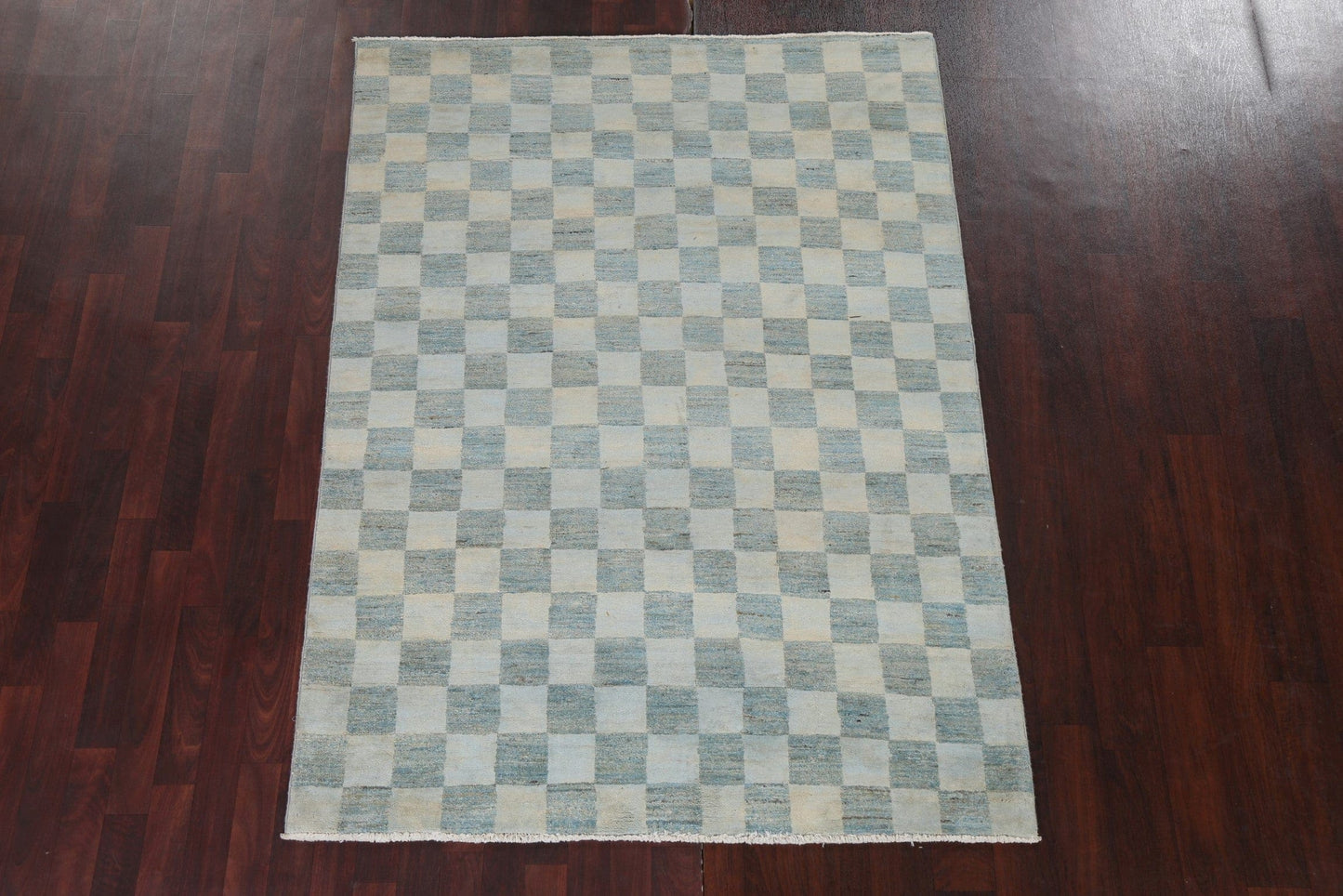 Checkered Gabbeh Kashkoli Oriental Area Rug 5x7